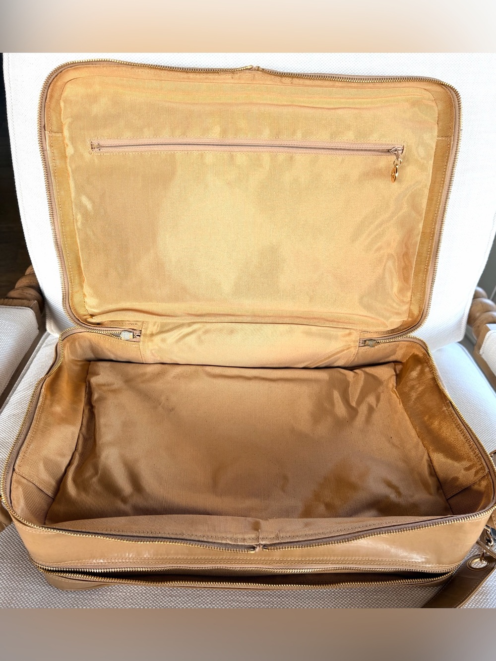 CHANEL Rare Vintage Quilted Glazed Leather Travel Bag Briefcase + COA - Picture 9 of 15